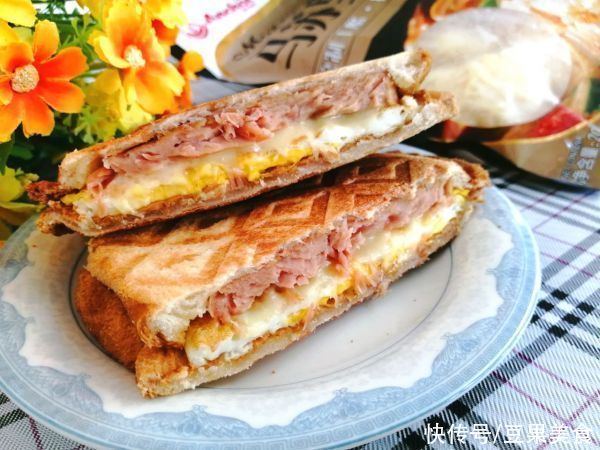 芝士|#安佳马苏里拉芝士挑战赛#会拉丝的三明治