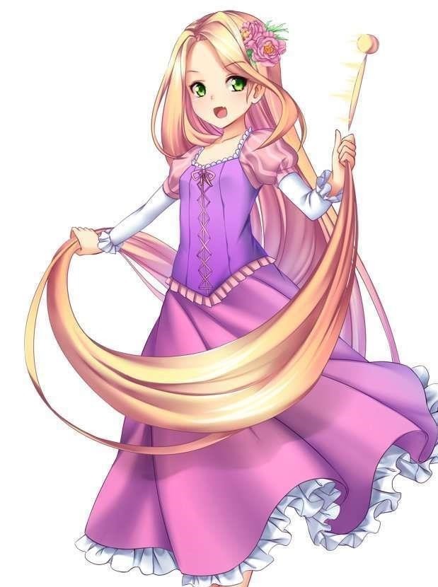 魔发奇缘|日本动漫风格的迪士尼卡通人物,第一张就梦幻到让人陷入爱河了