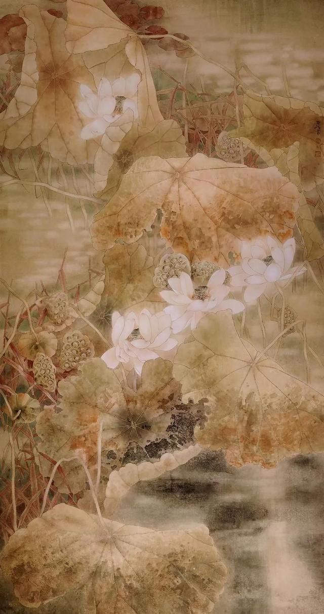 恬淡@佚名荷,画感细腻,笔墨朴素恬淡,真乃与自然对话