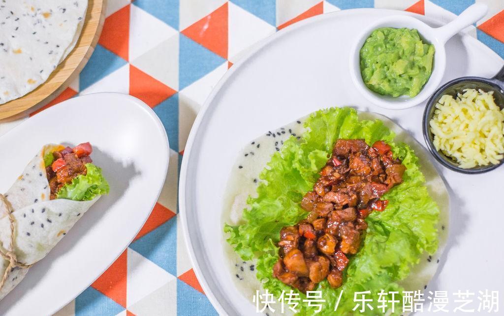 墨西哥|教你做低脂又营养的美食墨西哥鸡肉卷，口感软嫩，咸香爽口