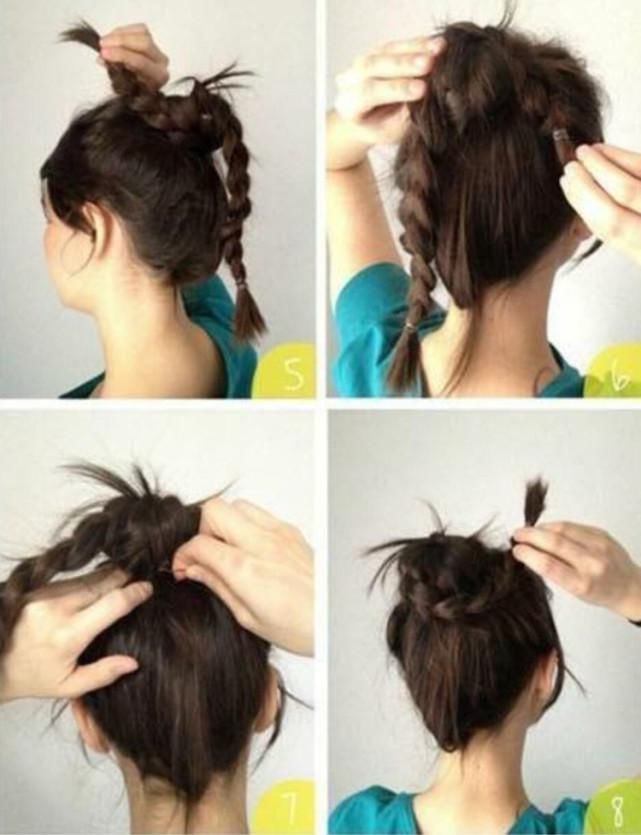 盘头发简单好看的步骤图解，优雅大气，女人味十足