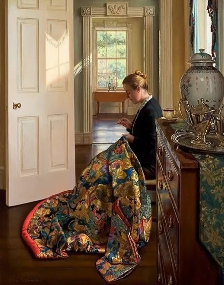 埃文@这色彩、光感、笔触,表现淋漓尽致!他的油画令人陶醉!