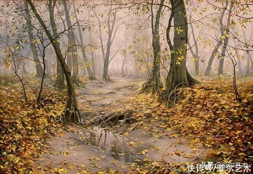油画|「风景油画」安静的风景，唤醒了人们美好的感觉和回忆