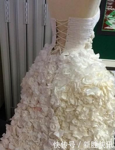 女子|女子突发奇想做了件“婚纱”,得知用的材料后,尴尬