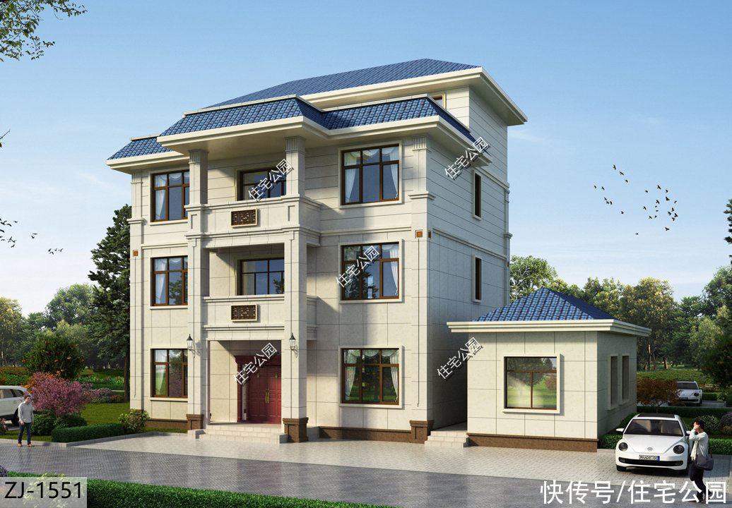 建筑面积|谁说农村建房不能盖4层?10套4层别墅推荐,第3套漂亮到没话说