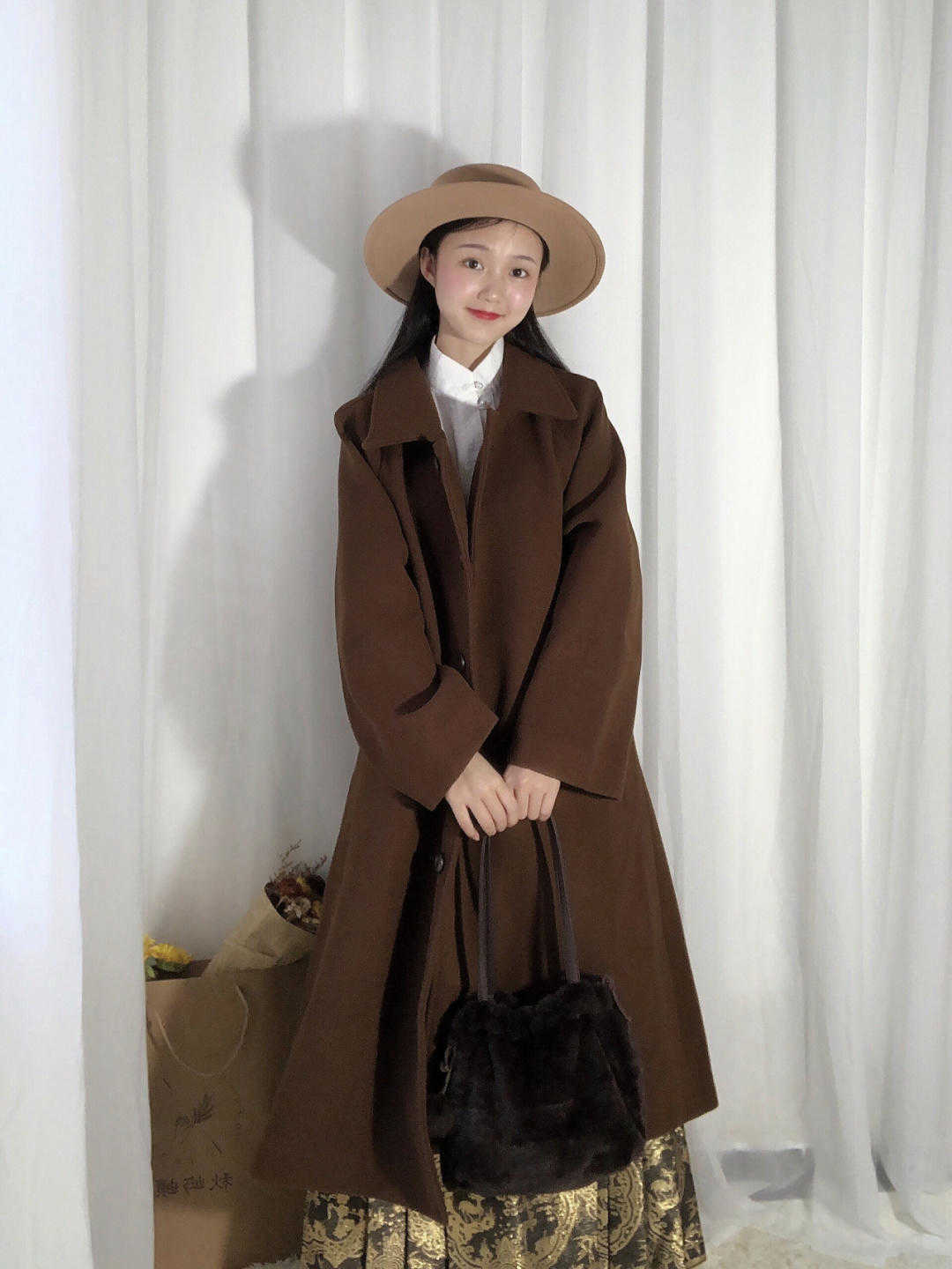 交领|冬季汉元素搭配,日常休闲气质温婉,出街就是最靓的女