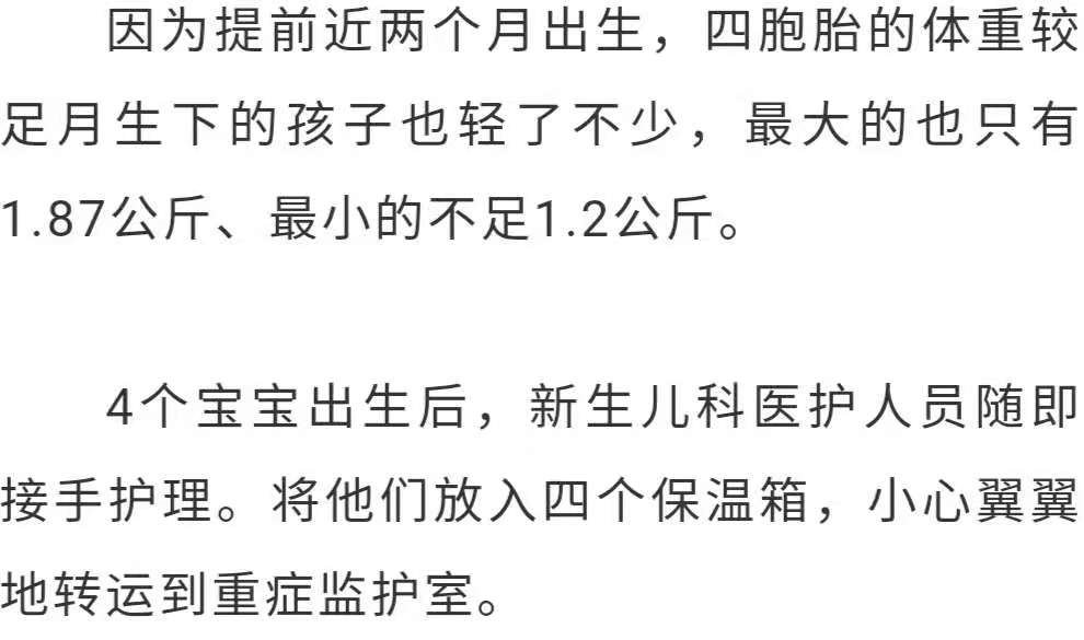 怀孕|湖北女子自然受孕诞下四胞胎！三次怀孕失败第四次怀双龙双凤