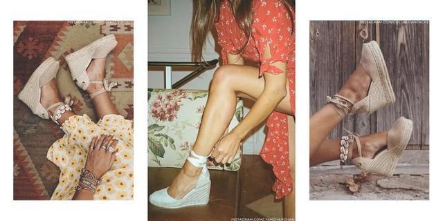 草编包 完爆小白鞋!这双神仙凉鞋跪求你买,巨显腿长