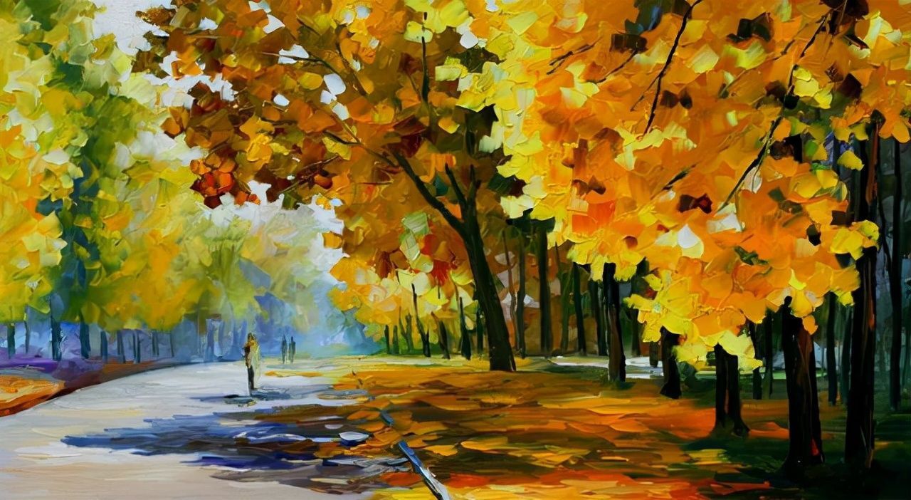 leonidafremov&现代印象以色列画家leonid afremov调色刀创作的缤纷炫丽油画