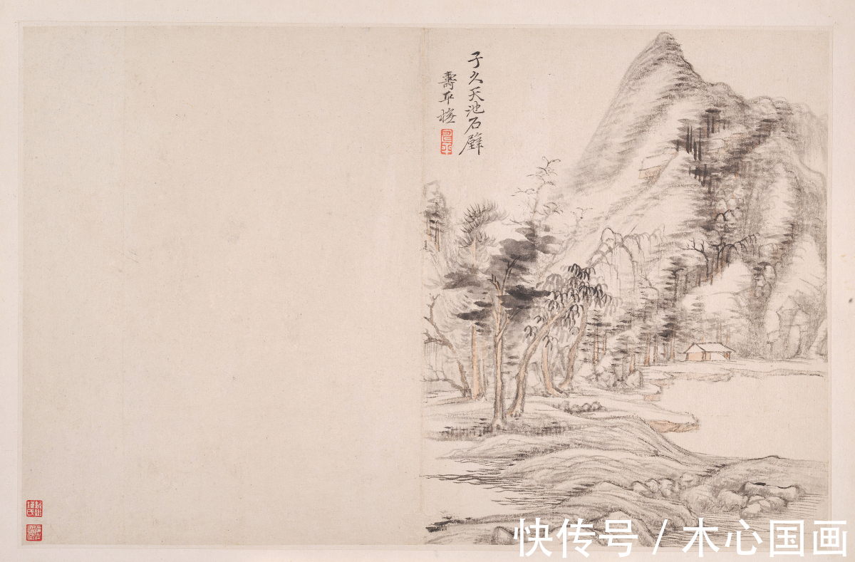 恽寿平&恽寿平《仿宋元诸家山水册》欣赏:平淡超逸