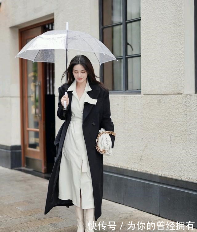 时尚 短外套已经不流行了,今年秋天流行长风衣,搭配好了显高又时尚!