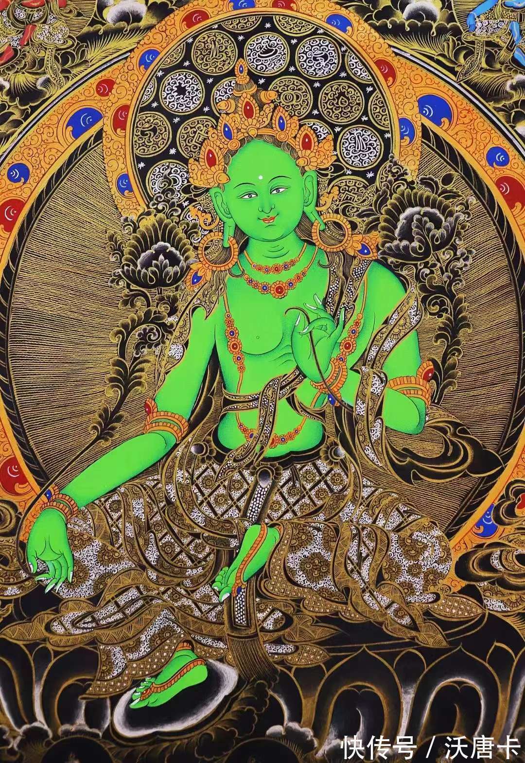 藏传佛教$二十一度母唐卡都表现了什么内容?