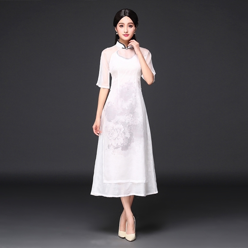 唯美|30-50岁女人一袭旗袍连衣裙,唯美中国风尽收眼底,优雅减龄