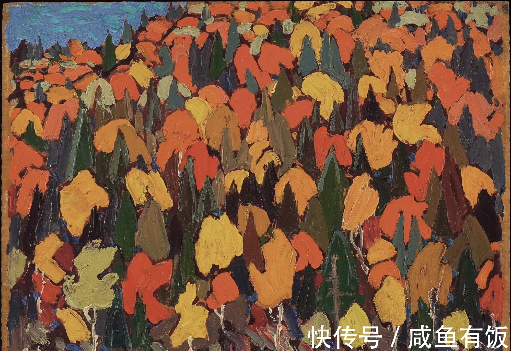 笔触!浓烈的色彩,激荡的笔触