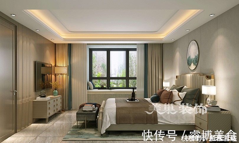 开放格|300㎡轻奢新中式风格,素雅有格调,超凡脱俗的别墅之家