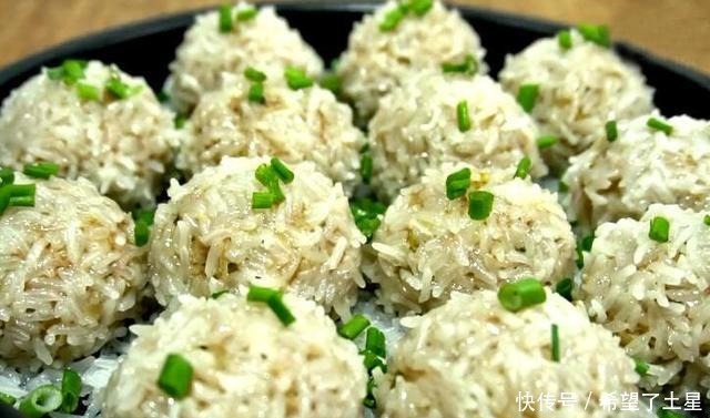 糯米土豆肉丸子|天冷,宁可不吃肉,也要吃它,入锅一蒸清淡又营养,比吃肉香多了