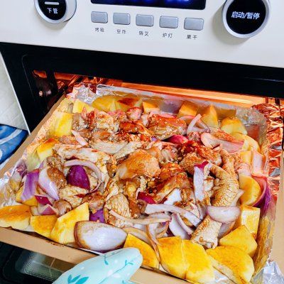 不知道吃什么，烤箱版蒜香烤鸡肉块准没错