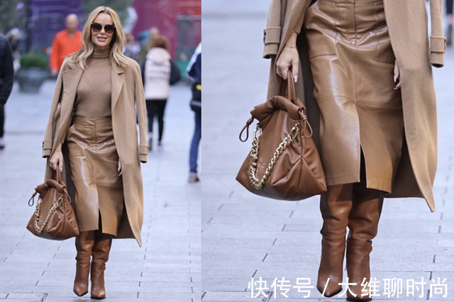 leon 穿不腻的米色,与少量棕色搭配会更时髦,学会这点还能穿出高级感