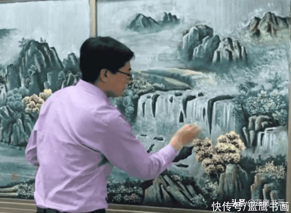  粉笔画|老师们创作粉笔画，帮助学生理解知识点，美术老师果断出手了