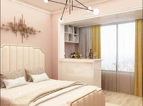 会客厅|厨房改成独立餐厅,卧室装个会客区,这套32㎡小户型太惊艳了!