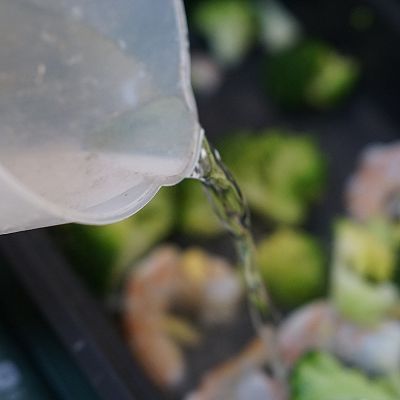 西兰花豆腐虾汤