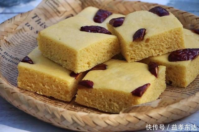 玉米面|原来发糕都做错了，这样做松软好吃不粘牙，比蛋糕还要美味