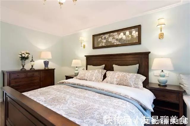 美式|简美式三室两厅,客厅厨房餐厅呈开放式，全屋时尚、敞亮、大气!