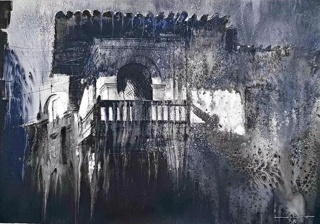 画家&秘鲁画家 尼古拉斯 水墨淋漓的水彩画