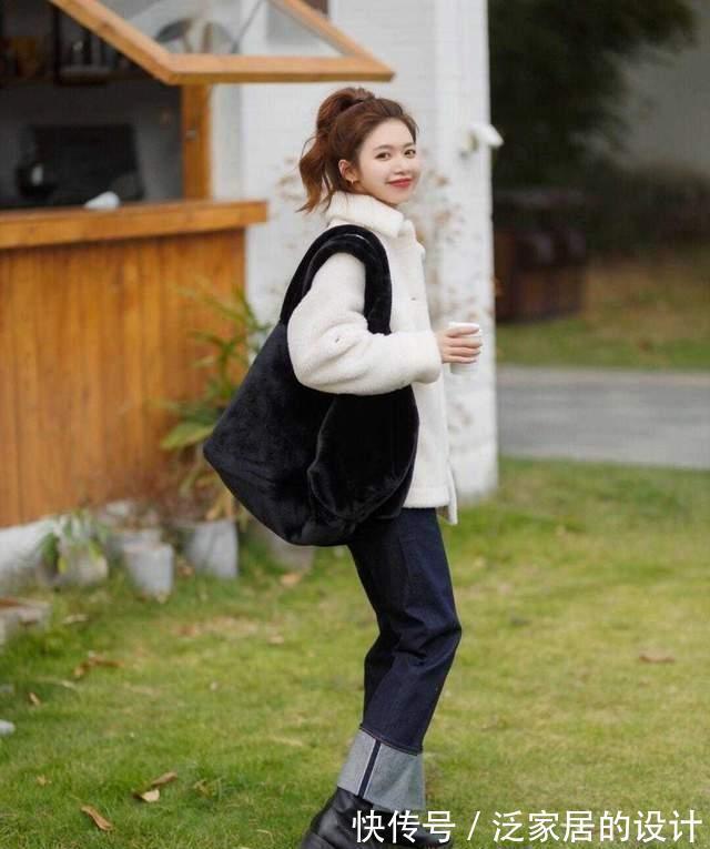 穿法 精选4款直筒牛仔裤穿法:小姐姐上身示例百搭配围巾显干练又修身