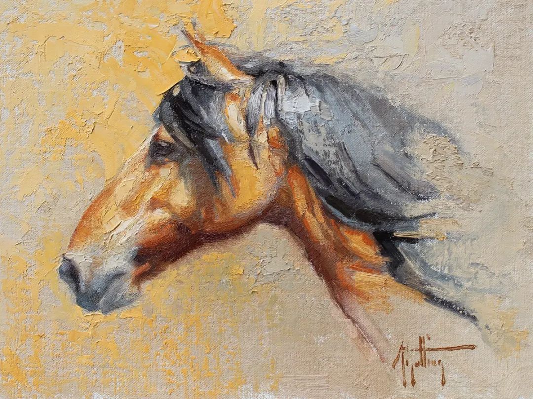 画家|美国90后美女画家,画马堪称一绝!