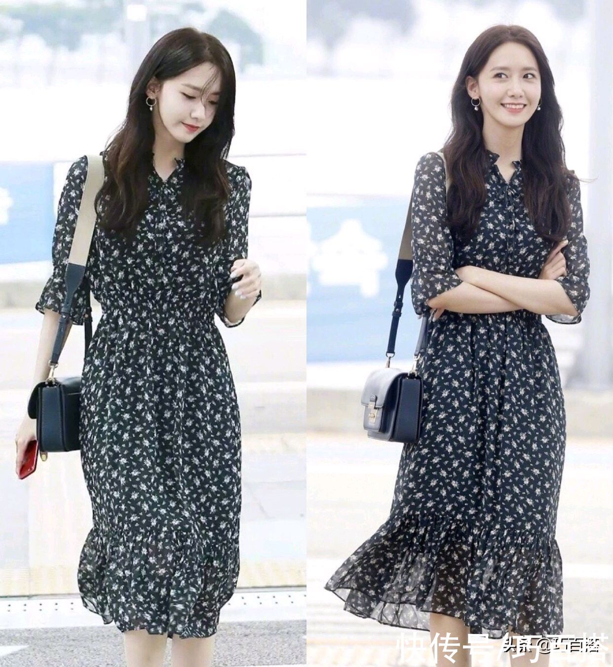 明星们|明星示范碎花裙的时髦穿法，或优雅或甜美或性感，你要的风格都有
