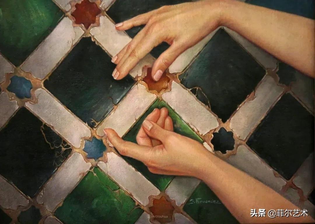 女画家@女画家索莱达·费尔南德斯画笔下的女子人物沉稳自然,美丽优雅