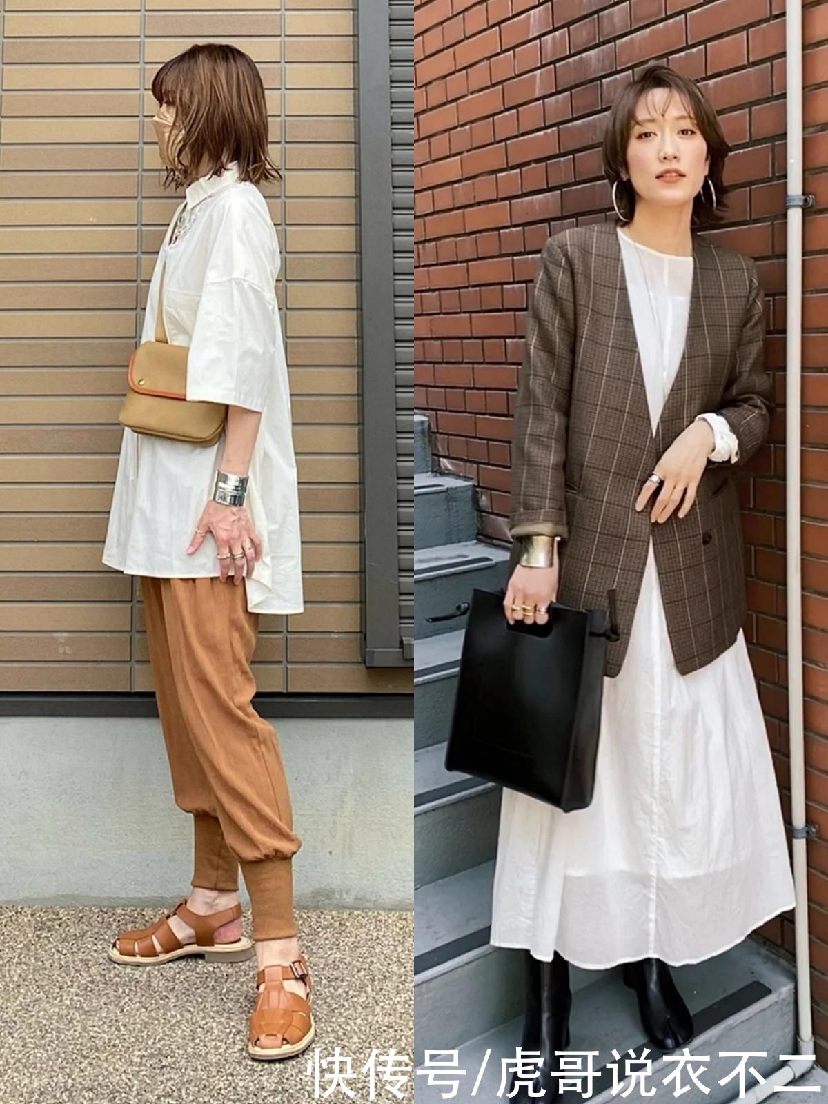 短裙|日本中年主妇的优雅美搭，简约高级又舒适，不穿短裤短裙也时髦