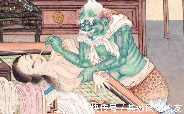 女鬼图&清朝画师画了幅女鬼图,放大后看她在干啥?网友称不敢细看