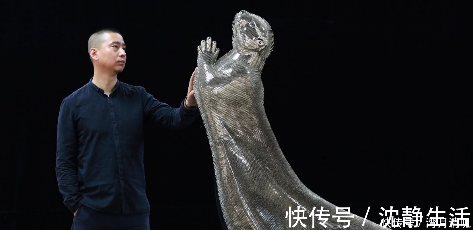 衣针@奇闻:老师用一千万根缝衣针创作,成品活灵活现,展出时让人感动