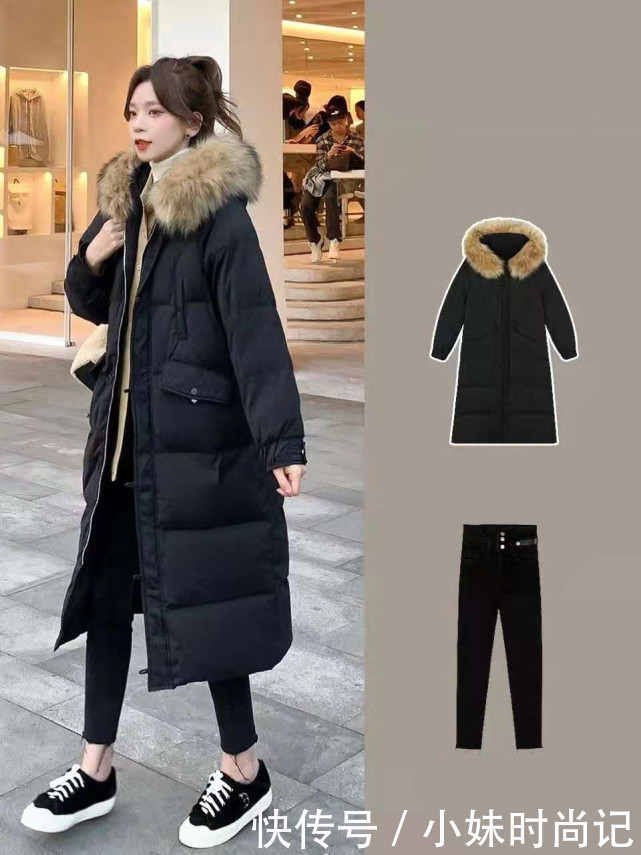 搭配|对色彩不够敏感担心出街尴尬,羽绒服一黑到底,给你温度与风度