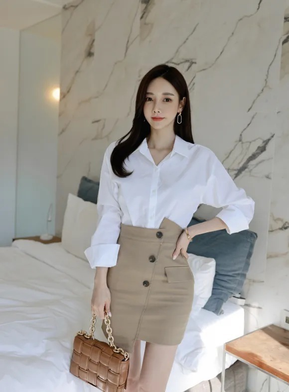 孙允珠|美图欣赏:孙允珠,雪杏怀春愁思婉约优雅西装裙