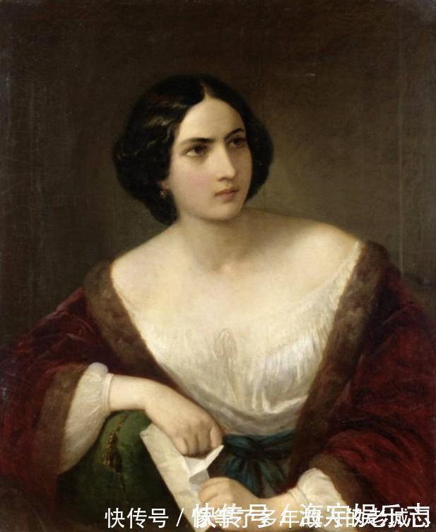 肖像画$体态丰满妩媚的意大利女性人体油画,脸若桃花,温香艳玉之貌