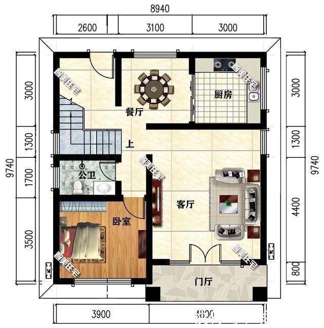真石漆|小户型简欧别墅,占地面积一百以内,预算28万就能建