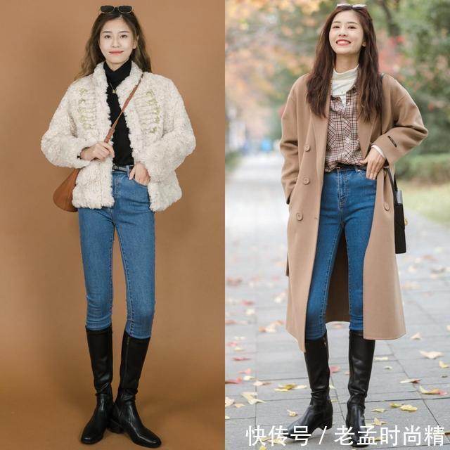 长靴|冬天穿“长裤+靴子”,优雅得体提气质,温度风度都有了