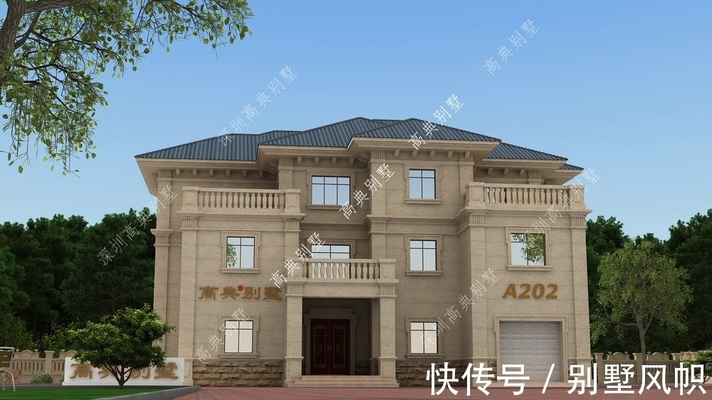 简欧|实力派的简欧别墅设计,建在村里,绝对是村里最拉风的那栋。