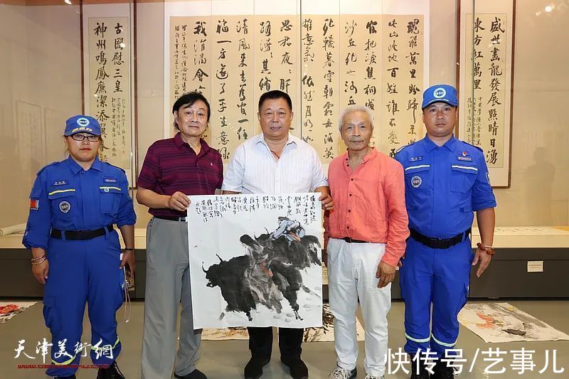 蓝天救援队|孙荣刚师生展滨海圆满收官呈两大看点：书画致敬英雄 收李建华为徒
