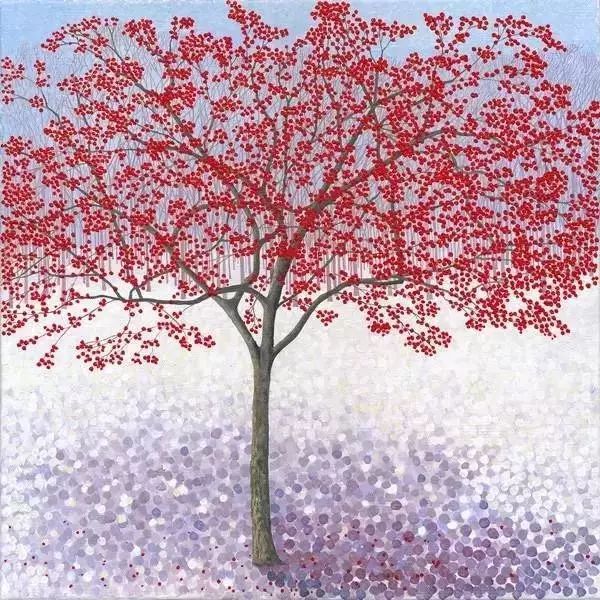 l她的画只用点,点了11年,点出了美到窒息的花园!