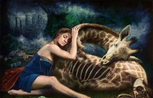 ·曼努克@自然又野性的存在,美女艺术家的唯美油画欣赏