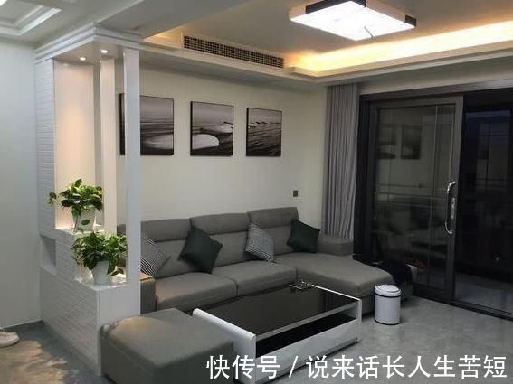 老公|新房装修,老公不顾反对贴灰色瓷砖,做黑色电视墙,完工后很大气