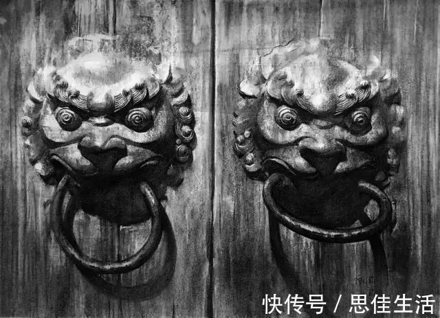 构图#风景素描这样画,既容易上手又有画面效果