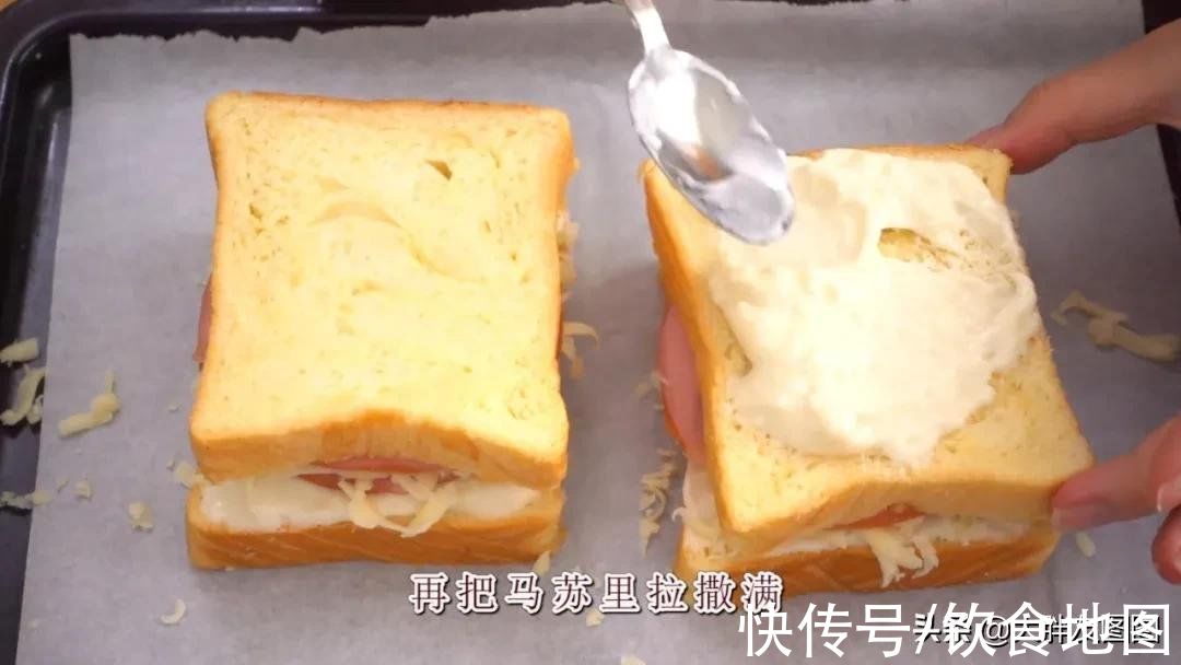 奶酱三明治,学会这个食谱,再也不去买了,用料扎实