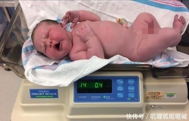 新生儿|美国女子生下重达13斤的“巨婴”,个头如同半岁的婴儿