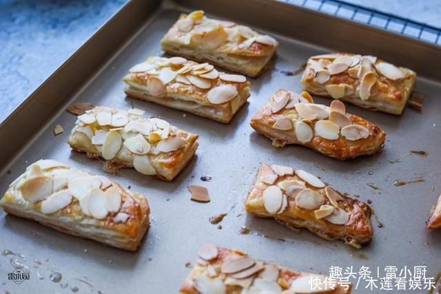 杏仁片|不用揉面不用开酥，教你做层层分明，酥脆掉渣的杏仁酥，零失败