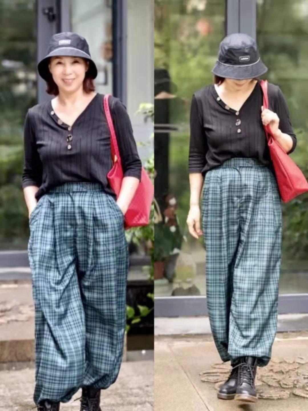 针织衫 时尚无关年龄,这位65岁微胖奶奶靠穿搭收获人气,越老越有优雅范